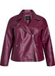 Bikerjacke aus Kunstleder, Rot, Packshot image number 0