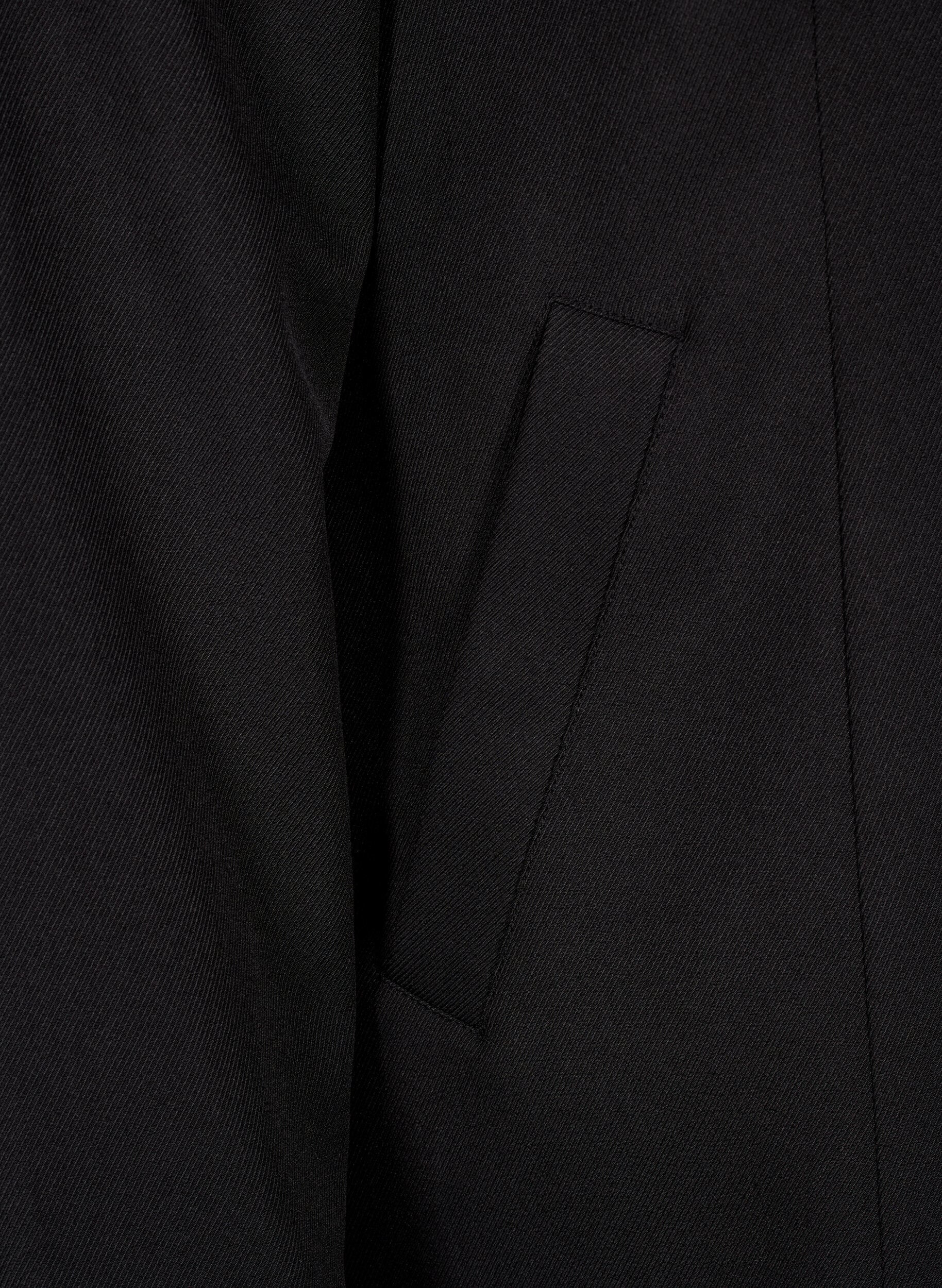 ZizziFr&uuml;hlingsjacke mit verdeckter Knopfleiste, Black, Packshot image number 3