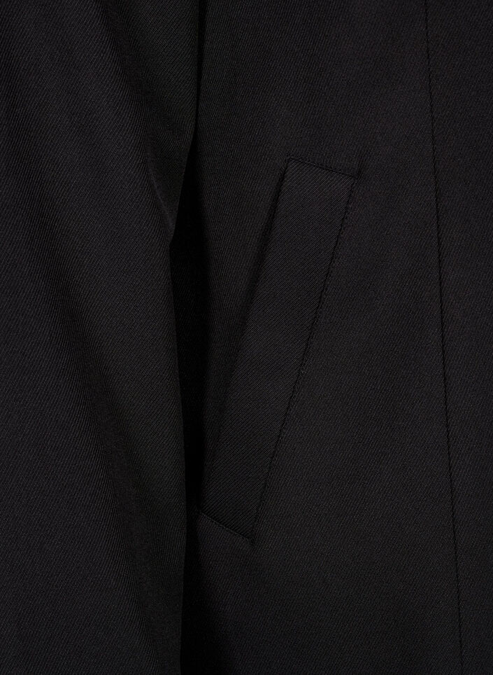 Fr&uuml;hlingsjacke mit verdeckter Knopfleiste, Black, Packshot image number 3