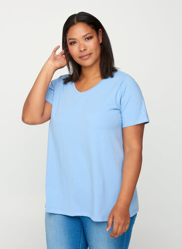 Basic T-Shirt , Forever Blue, Model image number 0