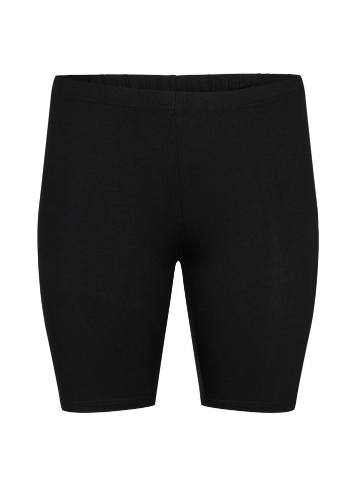 2er-Pack Radlershorts aus Viskose, Schwarz, Packshot image number 3