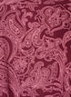 Kurzes Baumwollkleid mit Gummisaum und langen &Auml;rmeln, Dunkles Bordeaux, Packshot image number 2