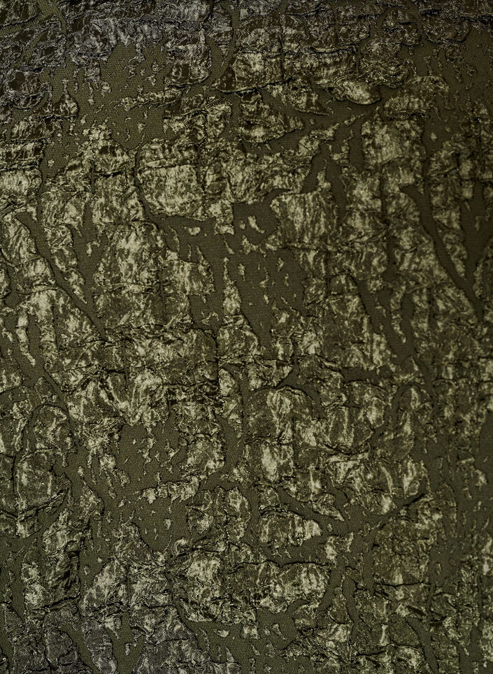 Jacquardbluse mit Puff&auml;rmeln und A-Linien-Form, Gr&uuml;n, Packshot image number 2