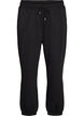 Hoch taillierte Sweatpants mit Kordelzug, Schwarz, Packshot image number 0