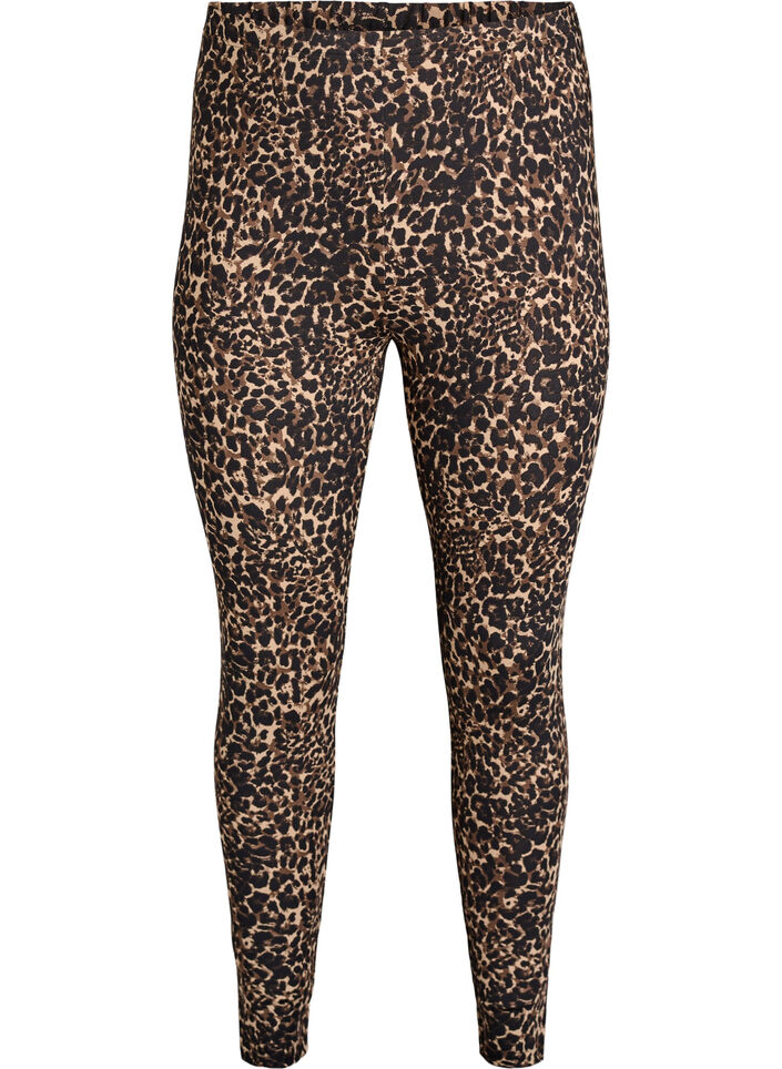 2er-Pack lange Leggings mit normaler Taille, Schwarz, Packshot image number 2
