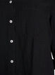 Bluse aus Leinen und Viskose mit 3/4-&Auml;rmeln, Schwarz, Packshot image number 2