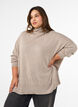 Rollkragenpullover mit lockerer Passform, Beige, Model image number 0