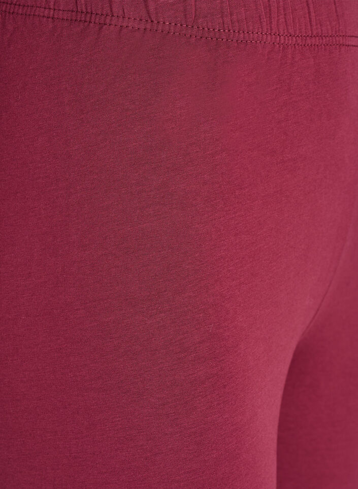Gef&uuml;tterte Baumwollleggings, Dunkles Bordeaux, Packshot image number 2
