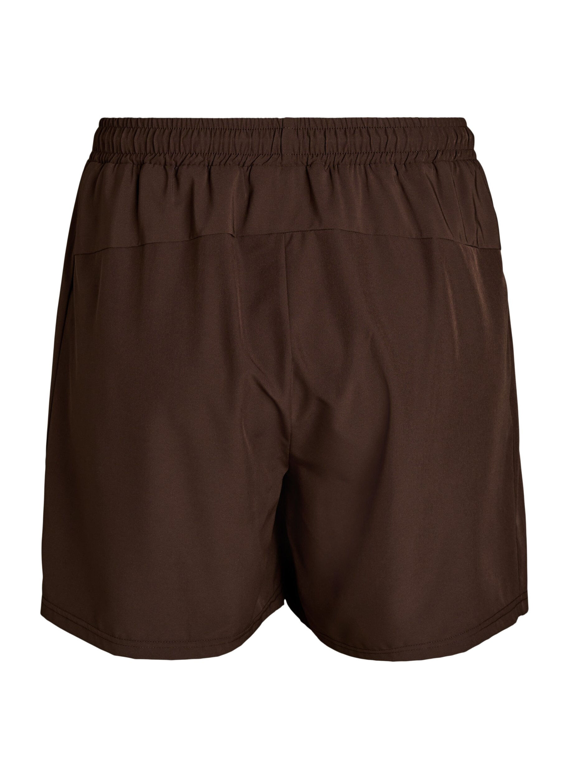 ZizziTrainingsshorts mit Innenhose und Handytasche, Braun, Packshot image number 1
