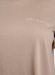 T-Shirt mit Textaufdruck und Rundhalsausschnitt, Braun, Packshot image number 2