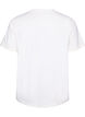 T-Shirt aus Baumwolle mit Textprint, Wei&szlig;, Packshot image number 1