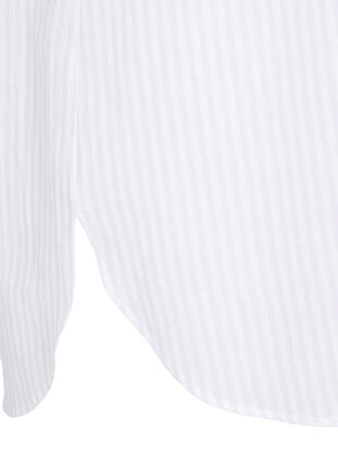 Gestreifte Tunika mit V-Ausschnitt und Knöpfen, Lavender Stripe, Packshot image number 3