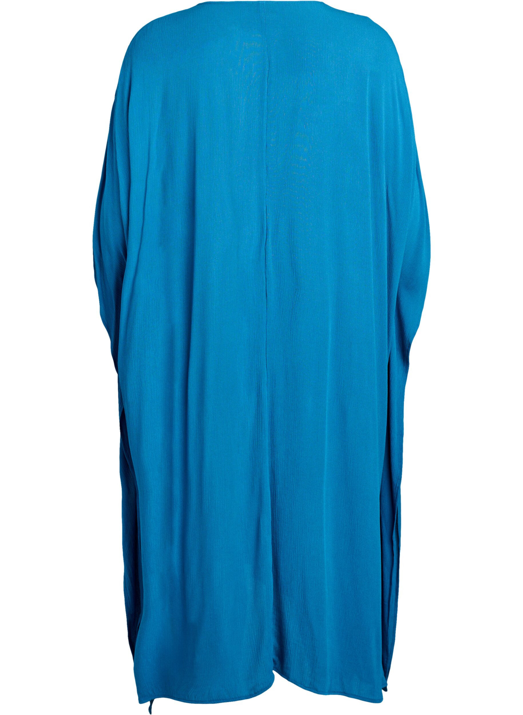 ZizziKaftan-Strandkleid mit Kn&ouml;pfen, Blau, Packshot image number 1