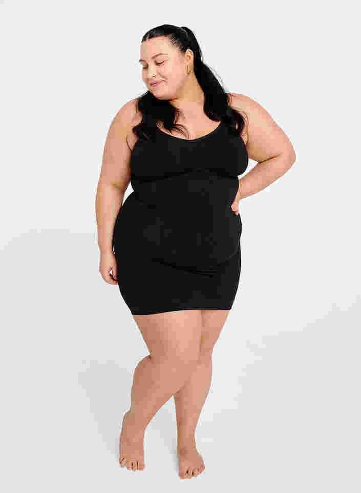 Shapewear Kleid mit breiten Trägern, Black, Image image number 1