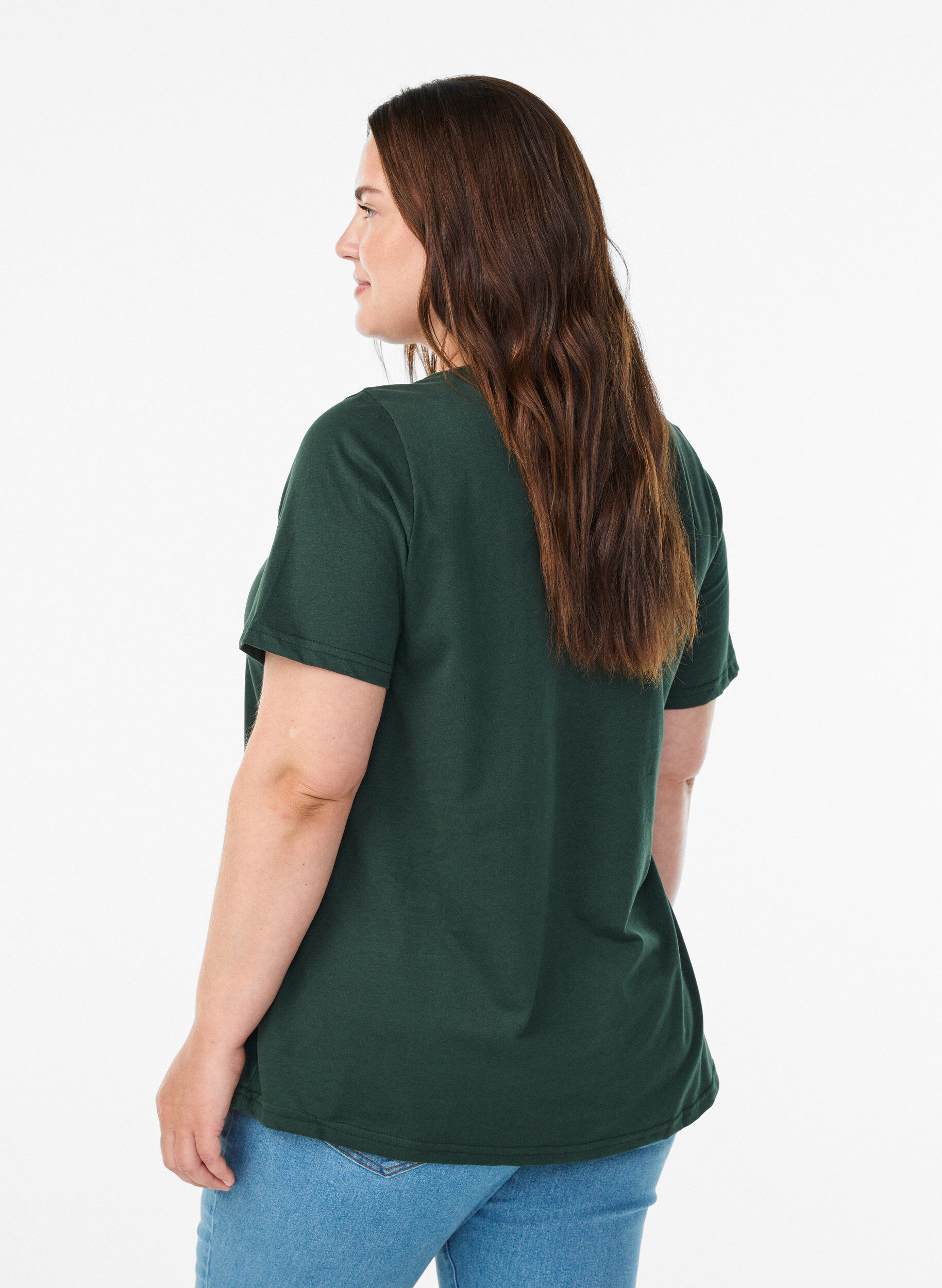 ZizziT-Shirt mit Print, Gr&uuml;n, Model image number 2