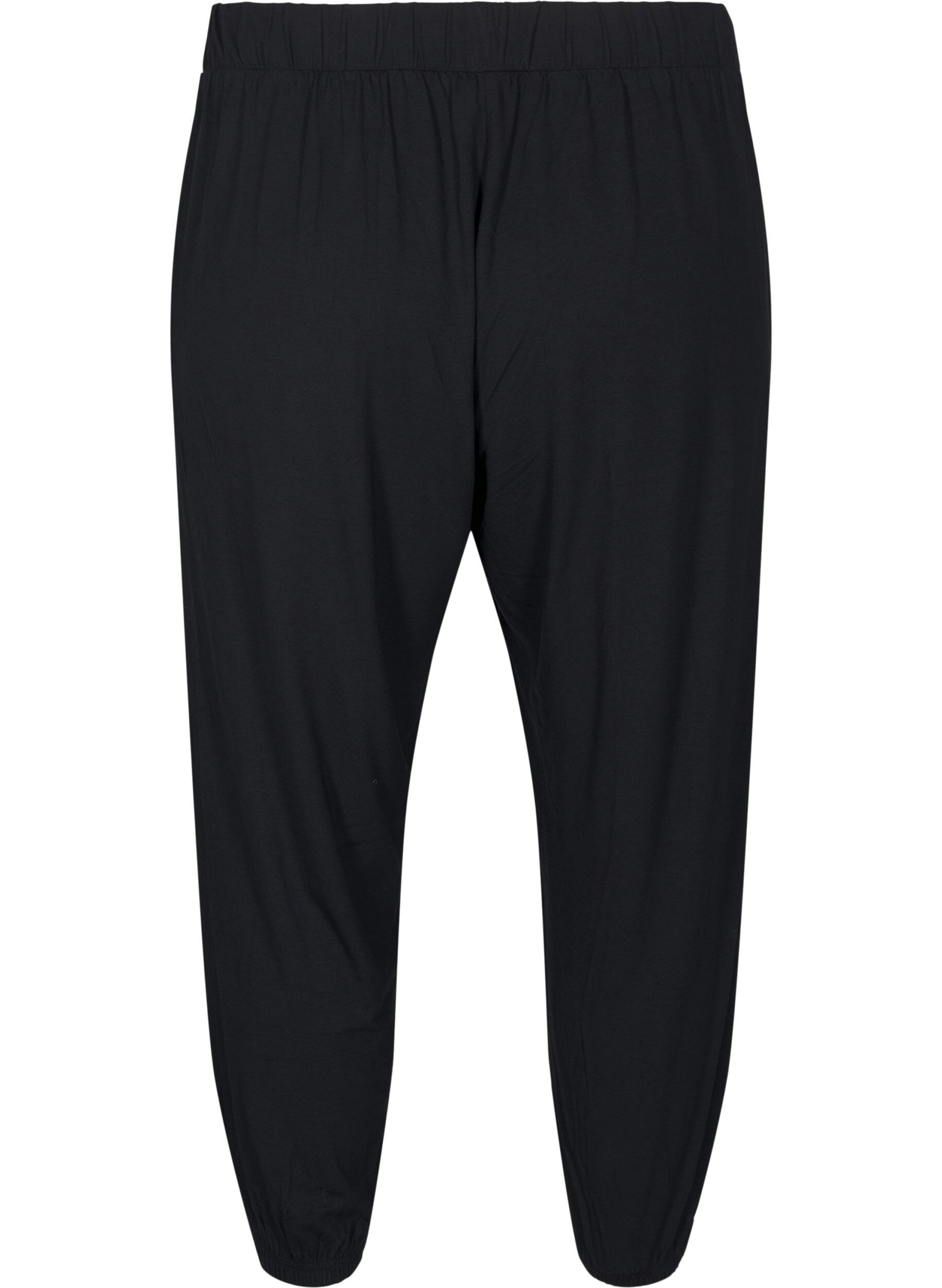ZizziJerseyhose in 3/4-L&auml;nge mit hoher Taille, Black, Packshot image number 1
