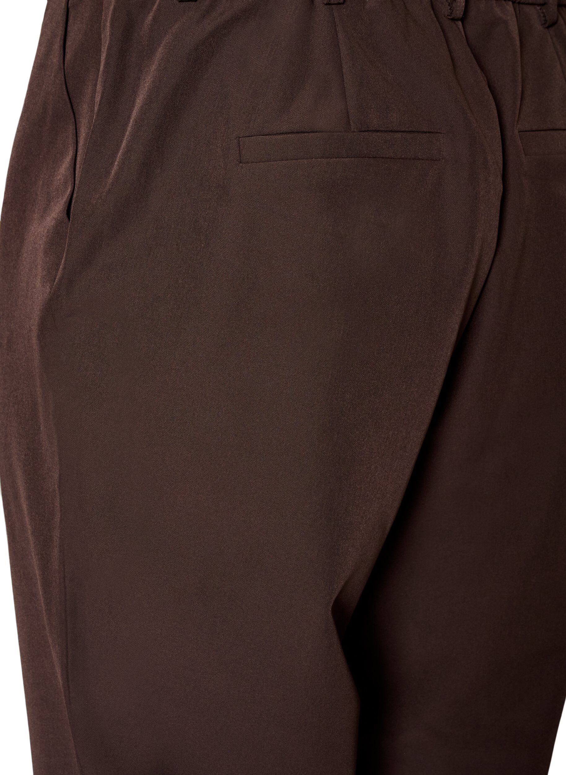 ZizziHose mit Taschen und geradem Bein, Braun, Packshot image number 3