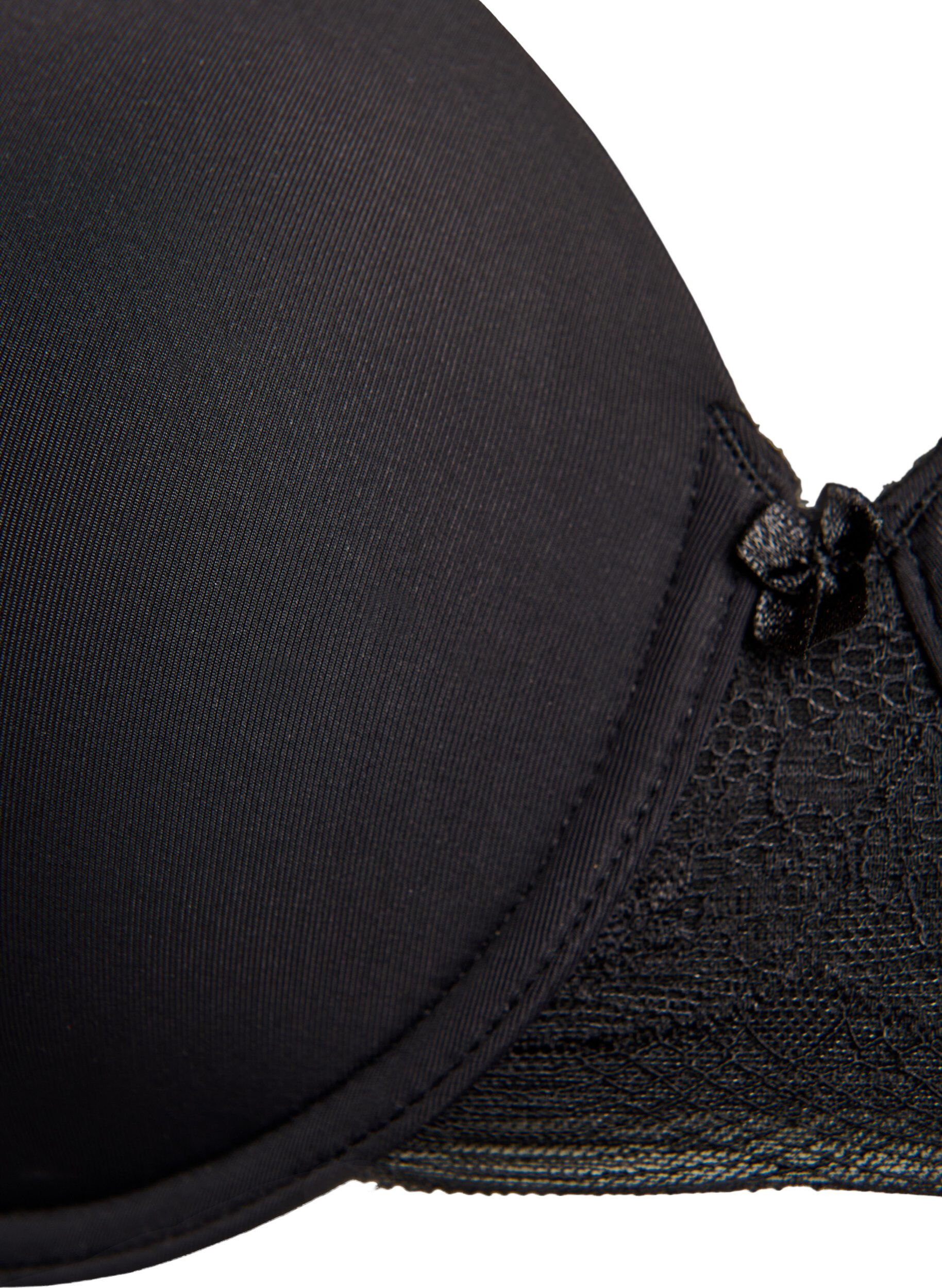 ZizziVorgeformter T-Shirt-BH mit glatten Cups, Schwarz, Packshot image number 2