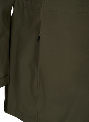 Softshell-Jacke mit Kapuze und verstellbarer Taille, Forest Night, Packshot image number 3