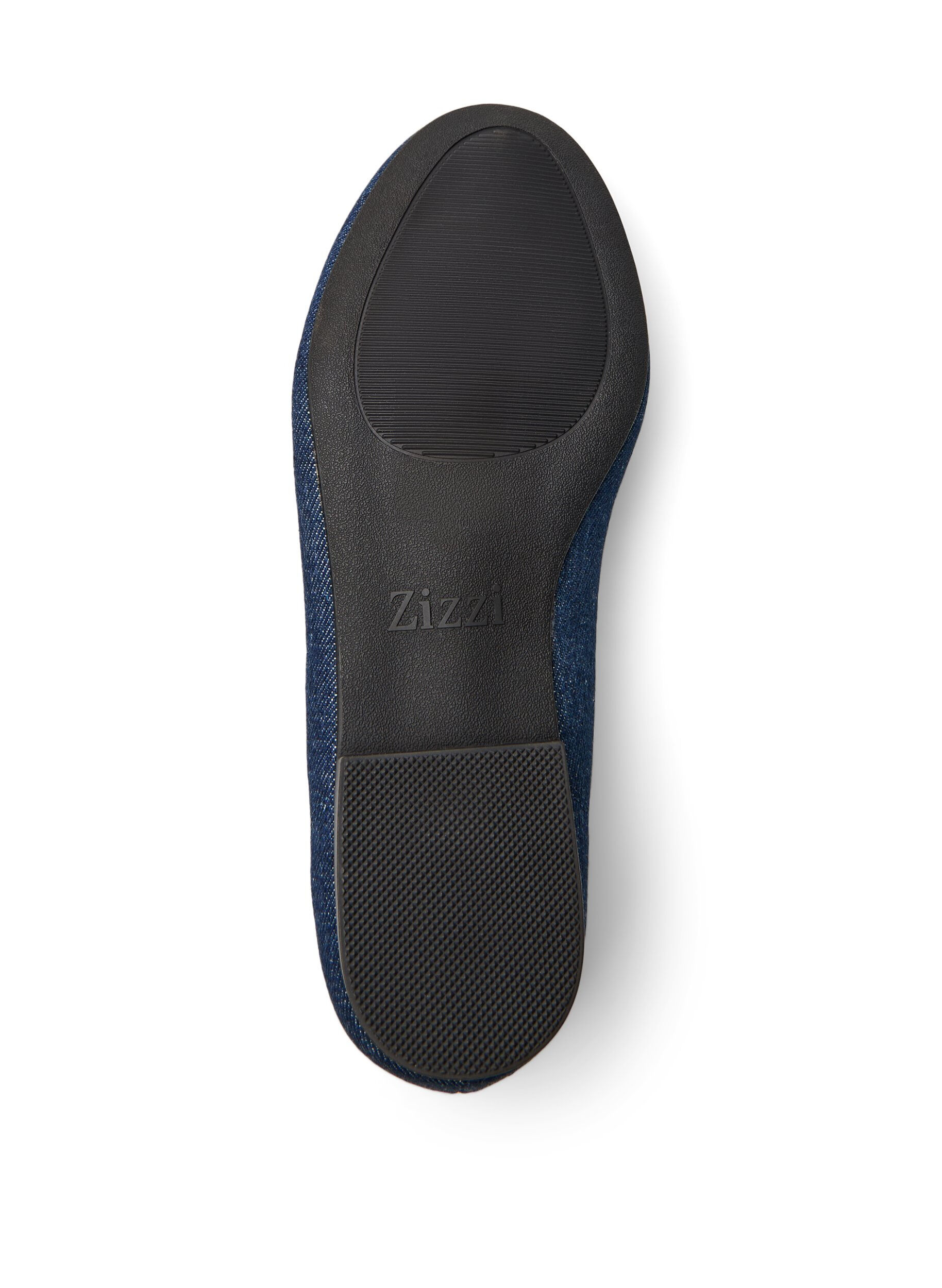 ZizziExtra-Weite &ndash; Denim-Ballerina mit Schleife, Blau, Packshot image number 4