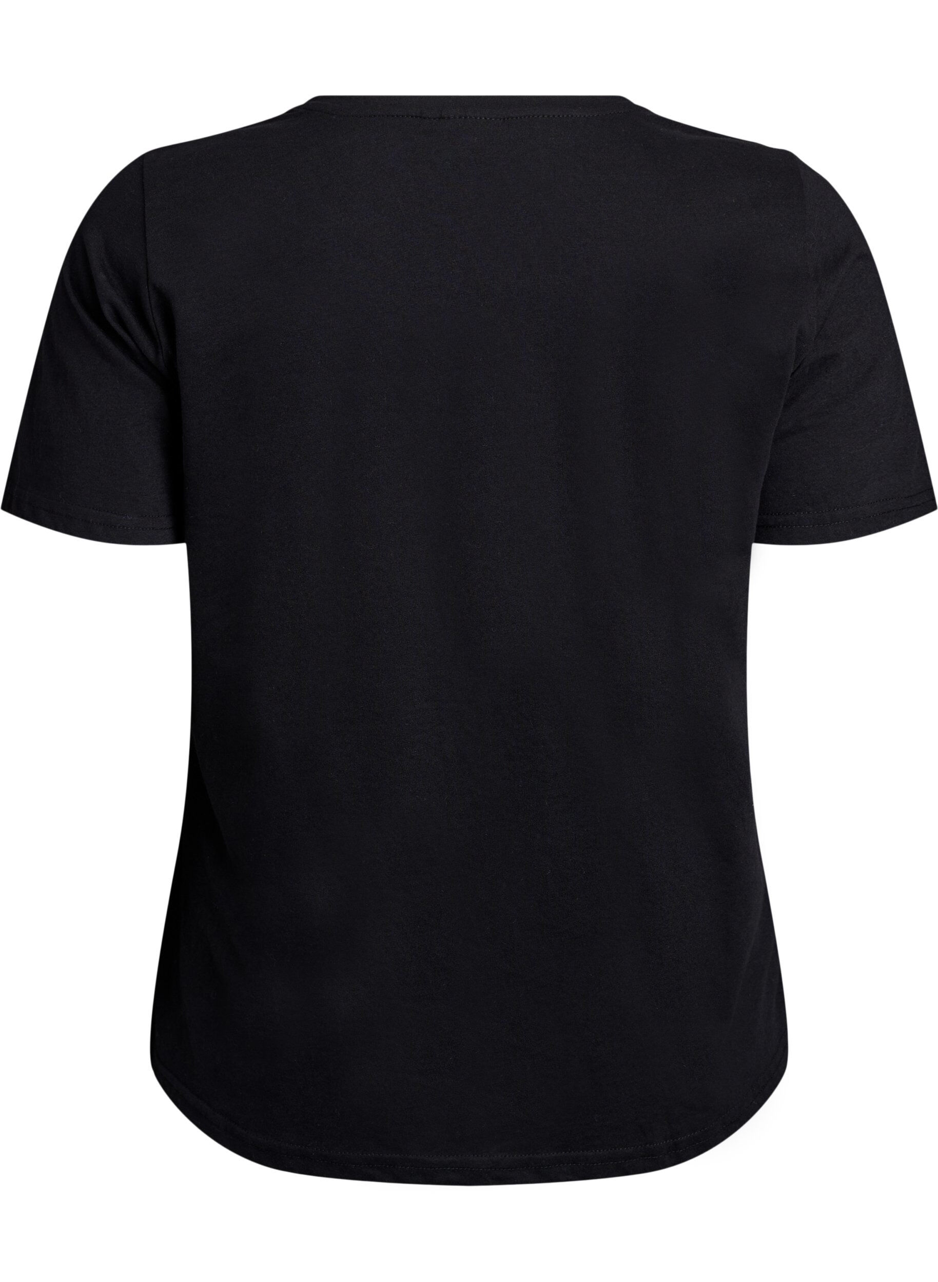 ZizziFLASH - T-Shirt mit Print, Schwarz, Packshot image number 1