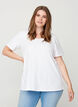 Basic T-Shirt, Weiß, Model image number 0
