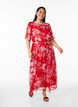 Langes Chiffonkleid mit Blumenmuster, Red Flower AOP, Model image number 0