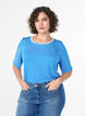 Gestreiftes T-Shirt aus TENCEL&trade; Lyocell, Blau, Model image number 0