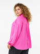 Lange Bluse aus Leinen und Viskose, Pink, Model image number 2