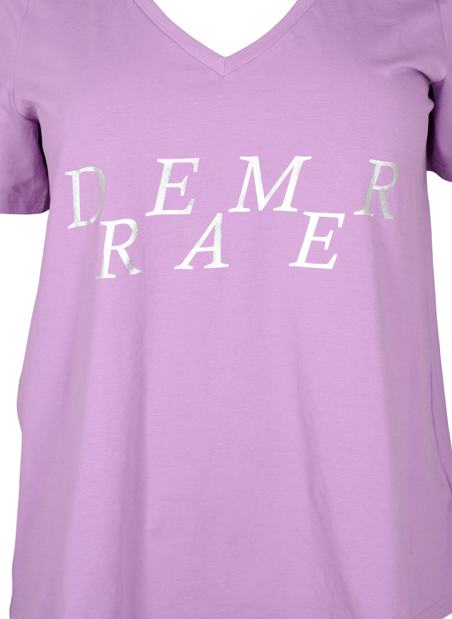 ZizziNachtshirt aus Baumwolle mit Text-Print, L.Crystal w.Dreamer, Packshot image number 2