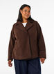 Teddyjacke mit Kontrastdetails, Braun, Model image number 0