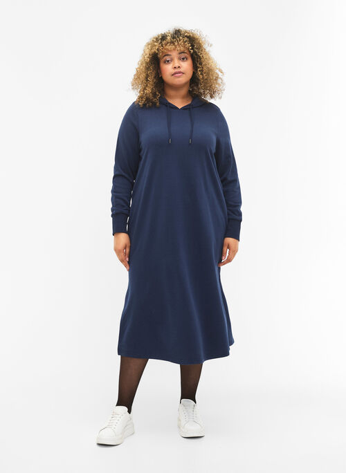 Sweatshirtkleid mit Kapuze, Dress Blues, Model