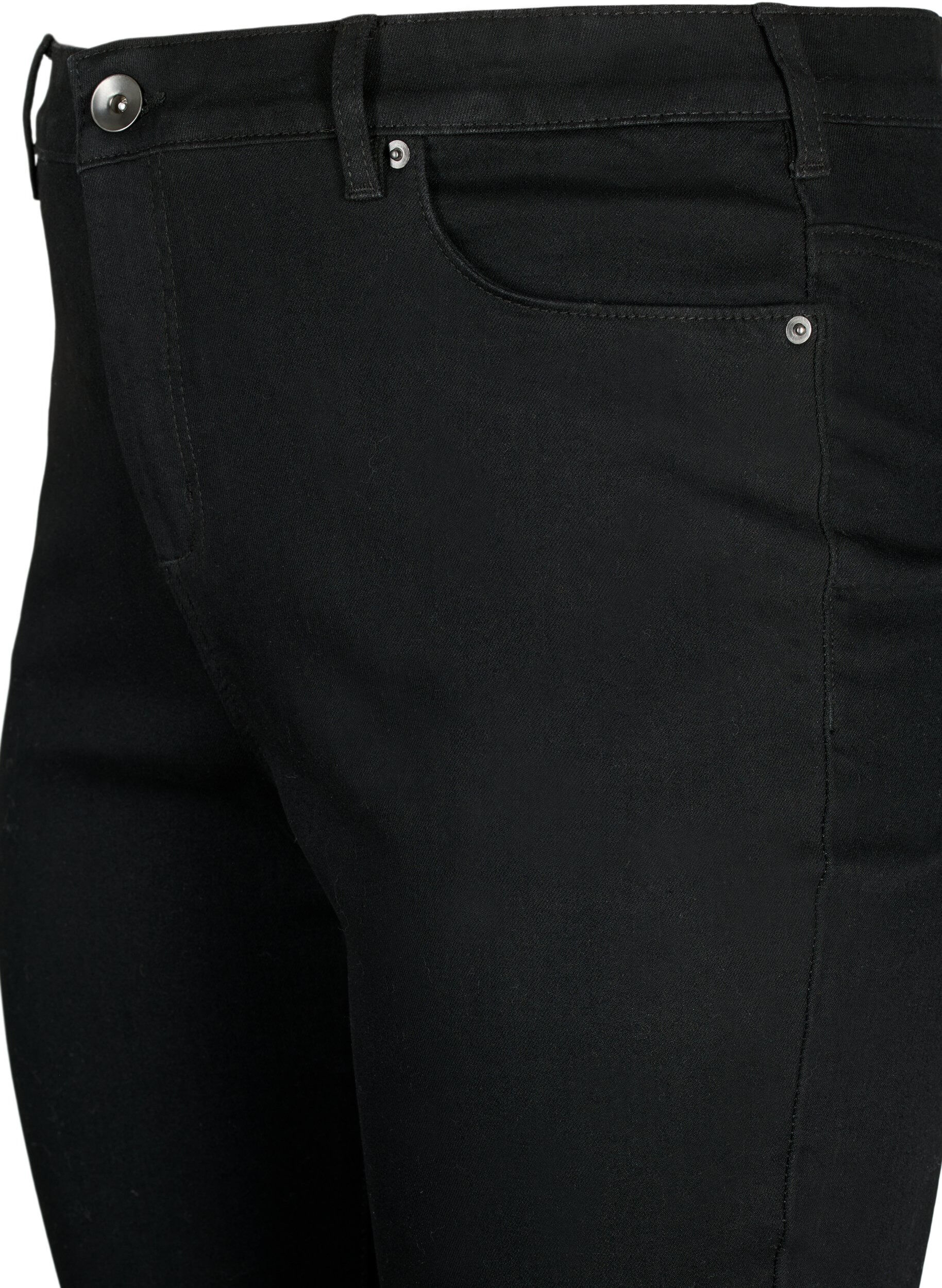 ZizziAmy Jeans mit hoher Taille und extra schlanker Passform, Schwarz, Packshot image number 2