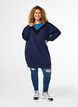 Langes Sweatshirt mit Farbblock, Navy B. Color Block, Model image number 2