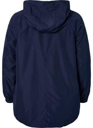 Kurze Jacke mit Kapuze und verstellbarer Saum, Navy Blazer, Packshot image number 1