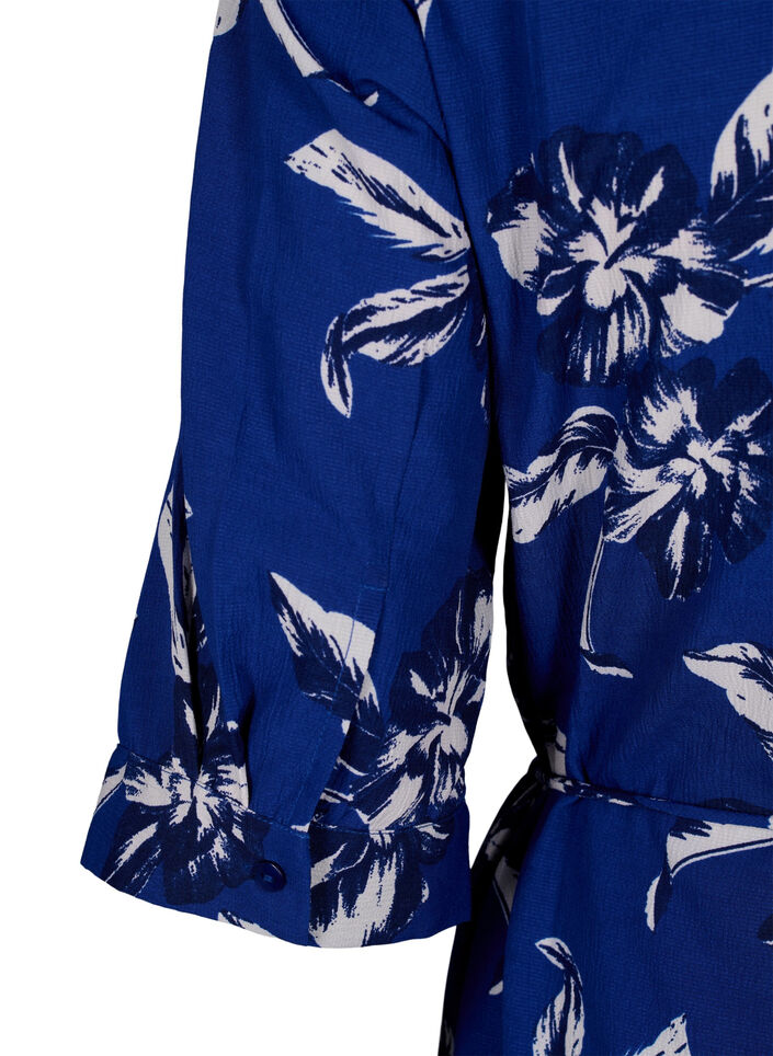 FLASH &ndash; Hemdkleid mit Blumenmuster, Navy Blazer Flower, Packshot image number 3