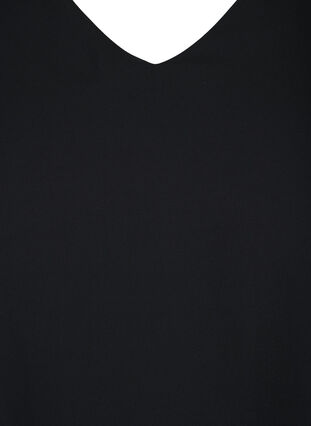 Langarm Bluse mit V-Ausschnitt, Black, Packshot image number 2