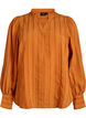 Bluse mit Längsstreifen, Orange, Packshot image number 0