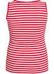 Gestreiftes Tanktop mit Rippenstruktur, Rot, Packshot image number 1