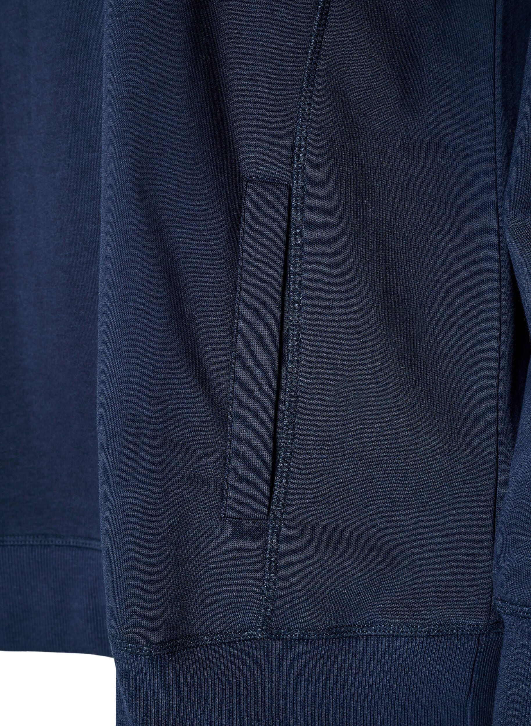 ZizziSweatshirt mit Stehkragen und Taschen, Blau, Packshot image number 3