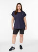 Einfarbiges Trainings-T-Shirt, Blau, Model image number 1