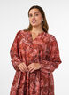 Midi-Kleid aus Viskose mit Paisleymuster, Orange, Model image number 2