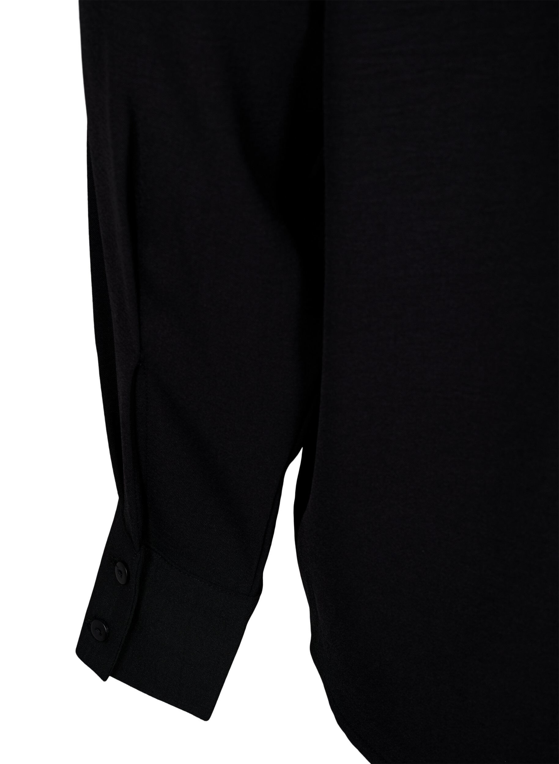 ZizziBluse mit Spitzendetail, Black, Packshot image number 3