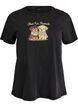 T-Shirt mit Hundeprint und Wasch-Optik, Grau, Packshot image number 0