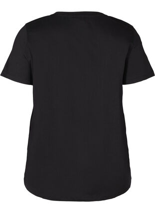 Trainings T-Shirt mit Print, Black, Packshot image number 1