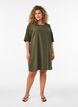 Kleid aus Baumwolle mit kurzen &Auml;rmeln und Taschen, Gr&uuml;n, Model image number 1