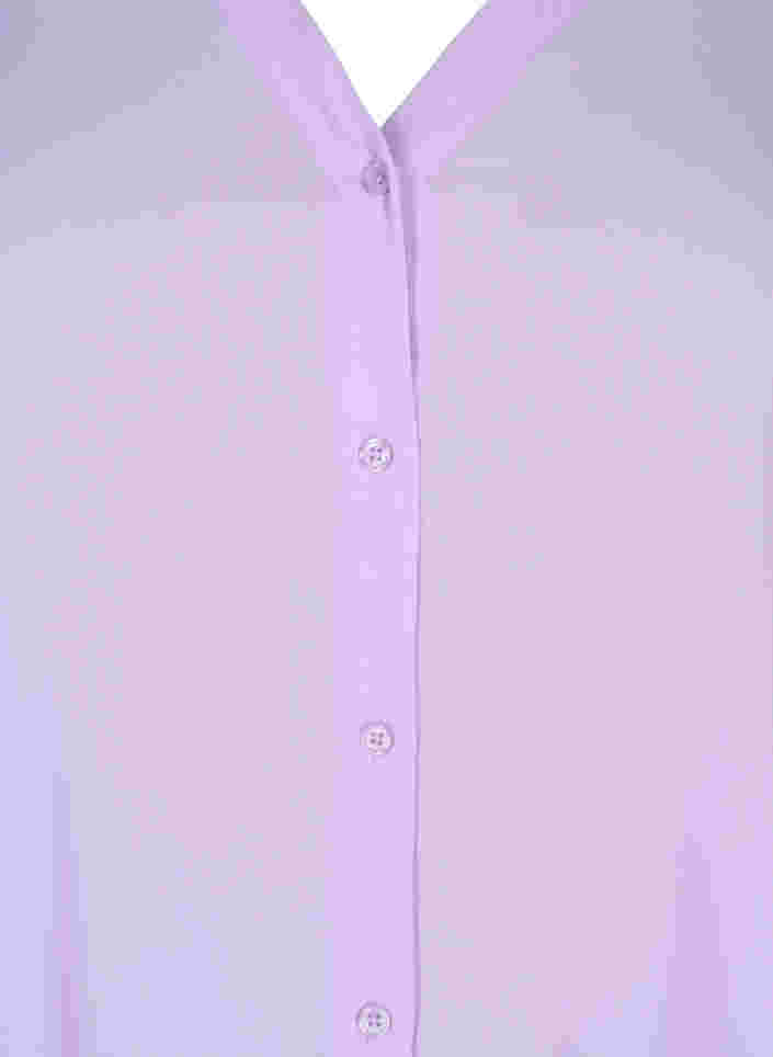 Langärmeliges Hemd mit V-Ausschnitt, Purple Rose, Packshot image number 1