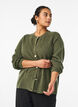 Strickjacke aus weichem Strick mit goldfarbenen Kn&ouml;pfen, Gr&uuml;n, Model image number 0