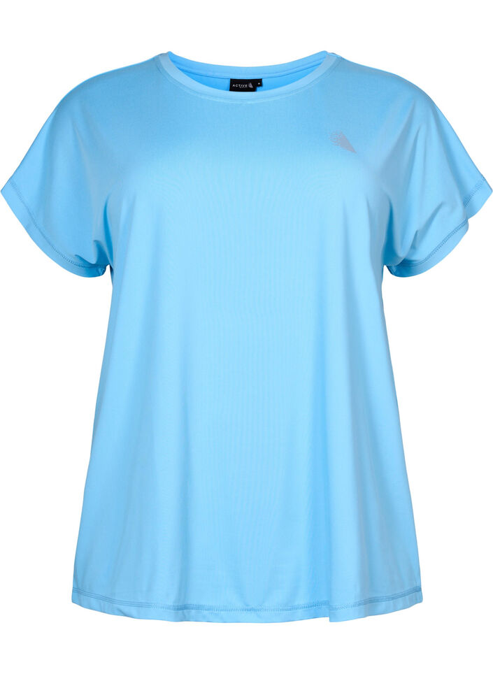 Kurzarm Trainingsshirt, Alaskan Blue, Packshot image number 0