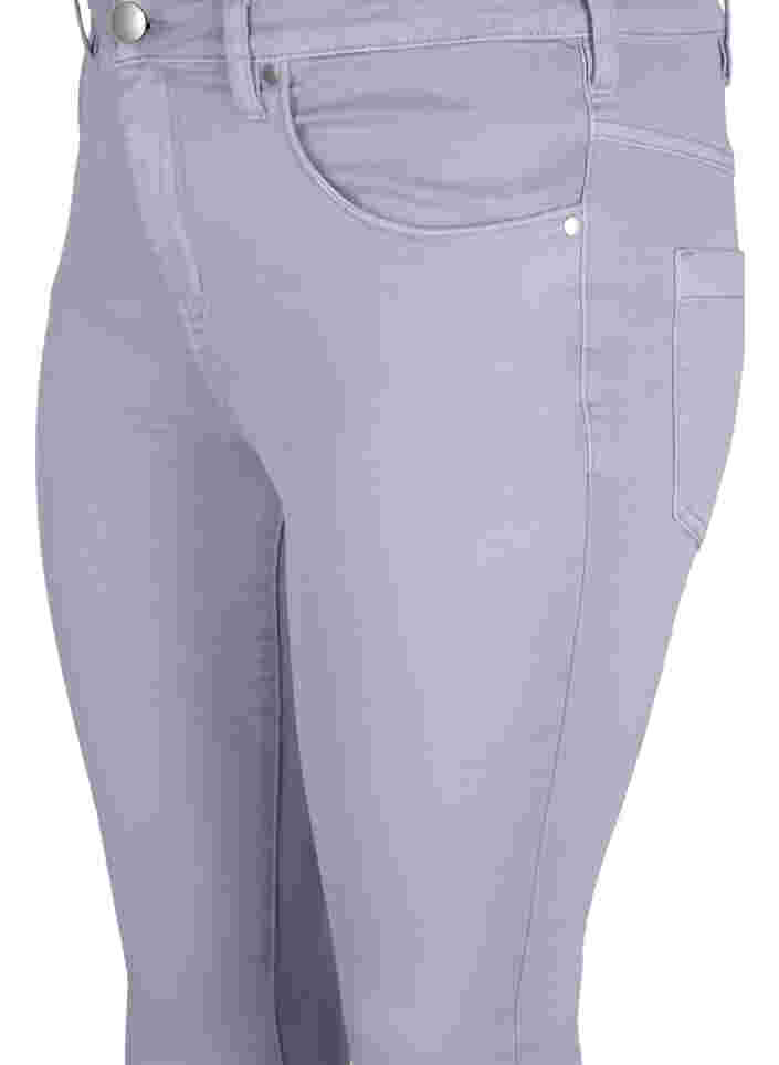 Super Slim Amy Jeans mit hoher Taille, Lavender, Packshot image number 2
